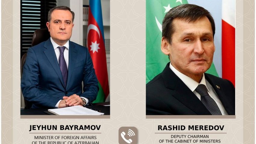 Azərbaycan və Türkmənistan XİN başçıları Xəzər dənizi üzrə əməkdaşlıq məsələlərini müzakirə ediblər