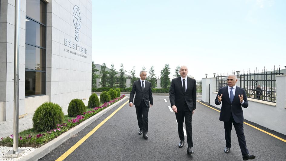 Prezident İlham Əliyev "Xocalı" yarımstansiyasının və Rəqəmsal İdarəetmə Mərkəzininin açılışında iştirak edib