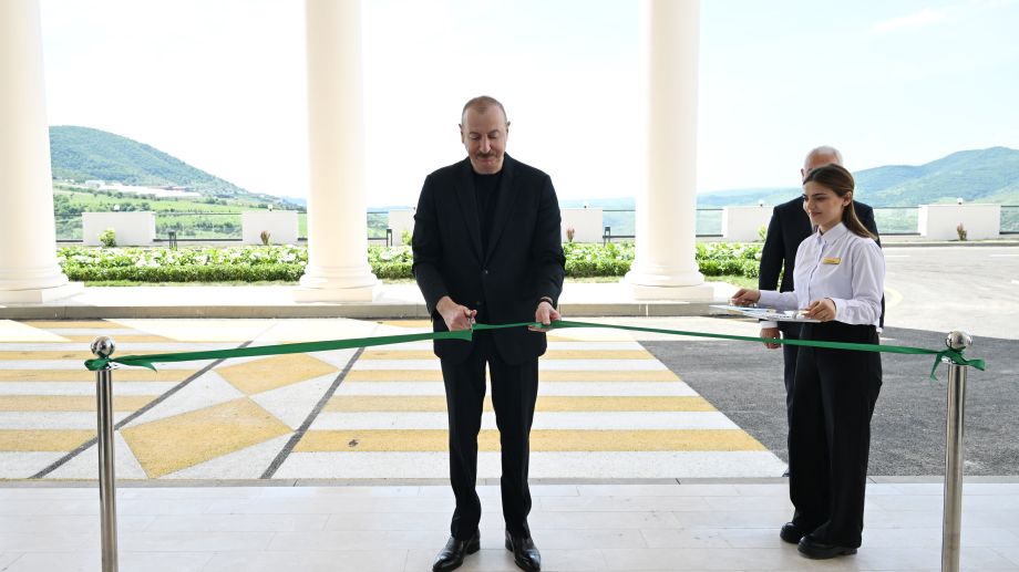 Prezident İlham Əliyev “Laçın” İstirahət Kompleksinin açılışında iştirak edib