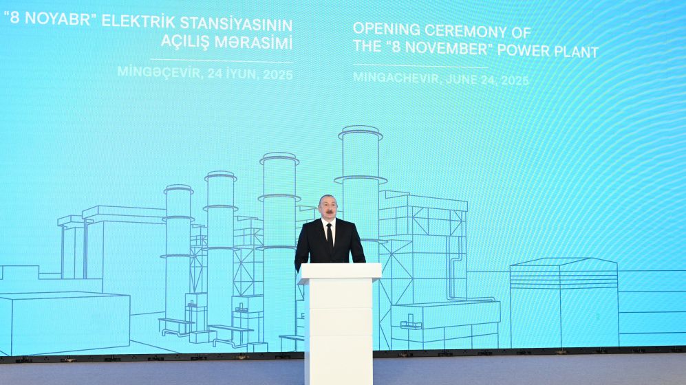 Prezident İlham Əliyev: Son 20 il ərzində biz Azərbaycanın energetika sistemini demək olar sıfırdan qurmuşuq