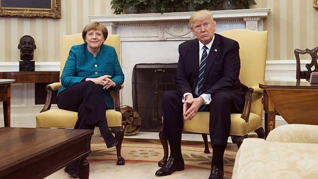 Merkel Trampla yaşadığı qalmaqaldan danışdı - Video