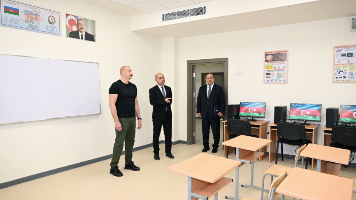 Ağdam şəhər 1 nömrəli tam orta məktəbin binasının açılışı olub